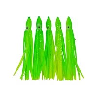 Swimerz Octopus Skirts 100mm Lemon Lime 5 Pack