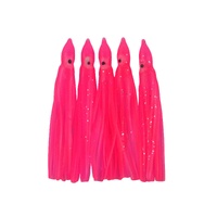 Swimerz Octopus Skirts 100mm Hot Pink 5 Pack Fishing Lure