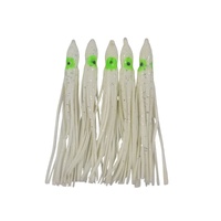 Swimerz Octopus Skirts 100mm White Fleck 5 Pack Fishing Lure