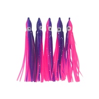 Swimerz Octopus Skirts 100mm Purple Pink 5 Pack Fishing Lure