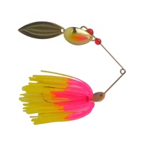 Dekoi LS17 Closed Eye Spinnerbait 15gm Pink Yellow Qty 2
