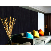 Large Velvet Blockout Curtains 620x270cm Pinch Pleat Black 30 Hooks