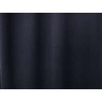 Blockout Pinch Pleat Curtains 2pcs 137x160cm High Level Fabric Black