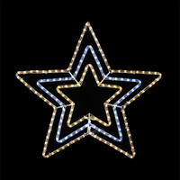 LED Ropelight 3-in-1 Star Flash Warm-Cool-Warm Multicolour