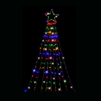 LED Garden Star Cascade 3.5m Multi-Color Christmas Lights