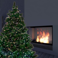 2000 LED Sparkle Tree Lights 50m Multicolor Christmas Outdoor