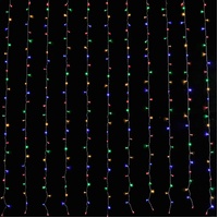 LED Curtain Lights 600 Multicolor 6m x 3m Christmas Outdoor