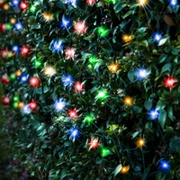 Solar 250 LED Net Light Multicolor Christmas Outdoor