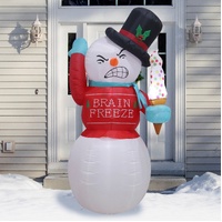 Airpower Shaking Freeze Snowman 180cm Inflatable Christmas Decoration