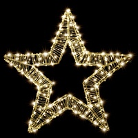 LED Starry Gold 3D Star 50cm