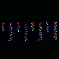 LED Dancing Cluster Icicles 9m Multicolour