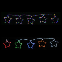 LED Rope Light 5 Stars Chain Multicolor Christmas Decoration