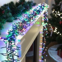 Battery Operated LED Cluster Lights 200 LEDs - Multicolor