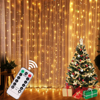 Christmas Lights Curtain Garland - Festive LED Decoration