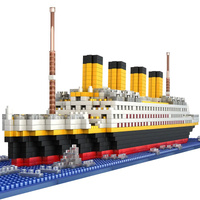NNEOBA Titanic Ship Toy with LED Light - Building Set