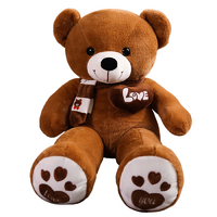 NNECN 100cm Brown Giant Teddy Bear Soft Plush Toy
