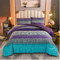 styleforhome Boho Glow Teal 3-Piece Comforter Set