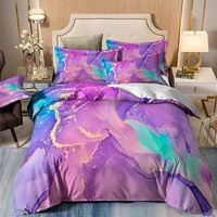 styleforhome Marble Quilted Comforter Set Queen Size Microfibre
