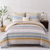 styleforhome Luxe Loft Boho Quilted 3-Piece Comforter Set