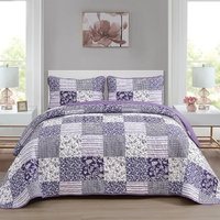 styleforhome Harmonious Quilted Bedspread & Pillowcover Set Queen