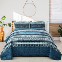 styleforhome Opalescent Quilted Coverlet & Pillowcover Set Queen