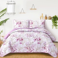 styleforhome Quilted Bedspread & Pillowcovers Set Queen - Unique