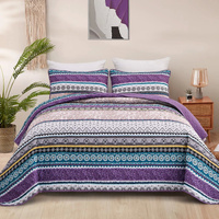 styleforhome Hygge Quilted Bedspread & Pillowcovers Set Queen
