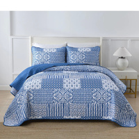 styleforhome Blissful Quilted Bedspread and Pillowcovers Set Queen