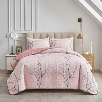 styleforhome Versatile Quilted Coverlet & Pillowcase Set Queen