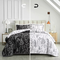 styleforhome Cultured Quilted Coverlet & Pillowcase Set Queen