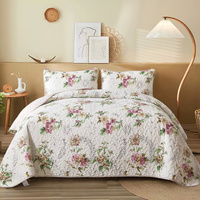styleforhome Artisan Quilted Coverlet & Pillowcase Set Queen