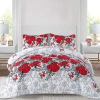 styleforhome Youthful Quilted Coverlet & Pillowcase Set Queen