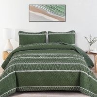 styleforhome Elegant Quilted Bedspread & Pillowcase Set Queen
