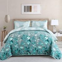 styleforhome Crafted Quilted Bedspread & Pillowcase Set Queen
