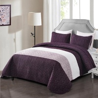 styleforhome Radiant Quilted Coverlet & Pillowcase Set Queen