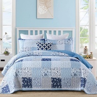 styleforhome Charming Quilted Coverlet & Pillowcase Set Queen