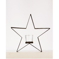 Casa Verde Shaker Star Votive Holder Rust 29 x 5 x 27cm