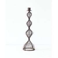 Casa Verde Wire Candlestick Dakar Antique Rust 30cm