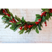RTC Berry Cedar Garland Red Green 180cm