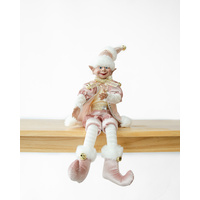 RTC Luxury Christmas Elf Pink Gold 51cm Decoration