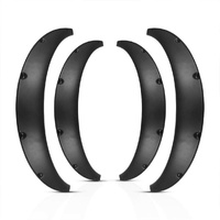 P&P 4 Pcs Universal Car Fender Flares Flexible Wheel Arches