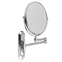 P&P Bath Mirror 5X Magnification Wall-Mounted Adjustable Arm