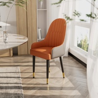 P&P 2x Dining Chair Anti-Scratch Leather Padded Seat Kitchen
