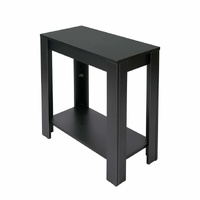 P&P Rustic 2-Tier Side Table Accent Coffee End Storage
