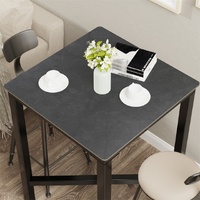 P&P Tall Square Sintered Stone Bar Table