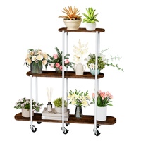 P&P FIN Vintage 3-Tier Plant Holder Storage Shelf