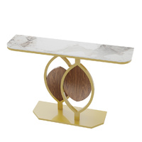 P&P Sintered Stone Console Table Hallway Metal Frame