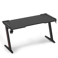 P&P Z-Shaped Gaming Desk RGB LED 140cm Home Office