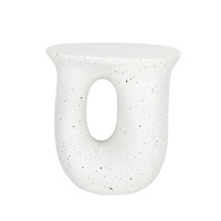 P&P U-Shaped Terrazzo Concrete Outdoor Stool