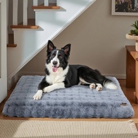 P&P Plush Pet Bed XL with Non-Slip Base & Removable Cover